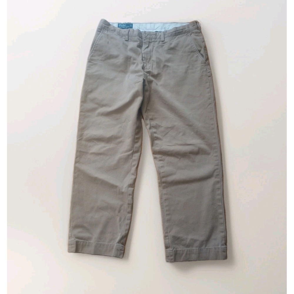 Polo Ralph Lauren Preston Pants Mens 35x30 Khaki Tan Chino Straight Leg Pants